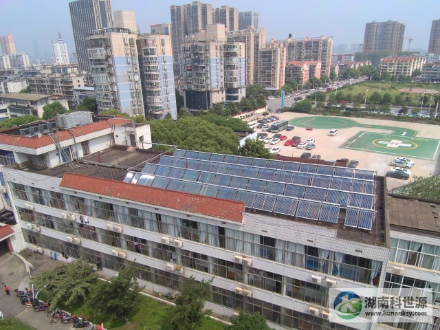 長(zhǎng)沙市馬王堆干部療養(yǎng)院集中式太陽(yáng)能熱水系統(tǒng)工程